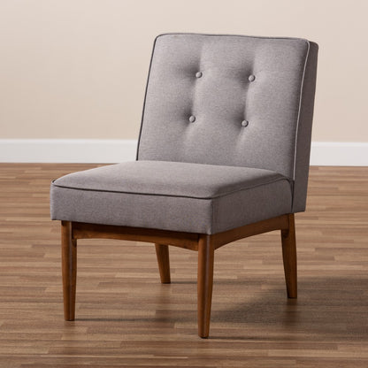 Baxton Studio - Arvid Dining Chair in Gray - BBT8051-Grey-CC view 8