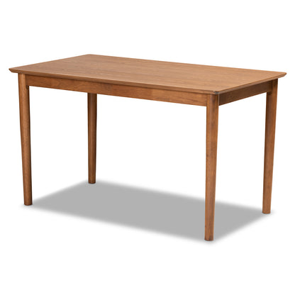 Baxton Studio - Arvid Dining Set in Tan/walnut brown - BBT8051-Tan/Walnut-4PC Dining Nook Set view 5