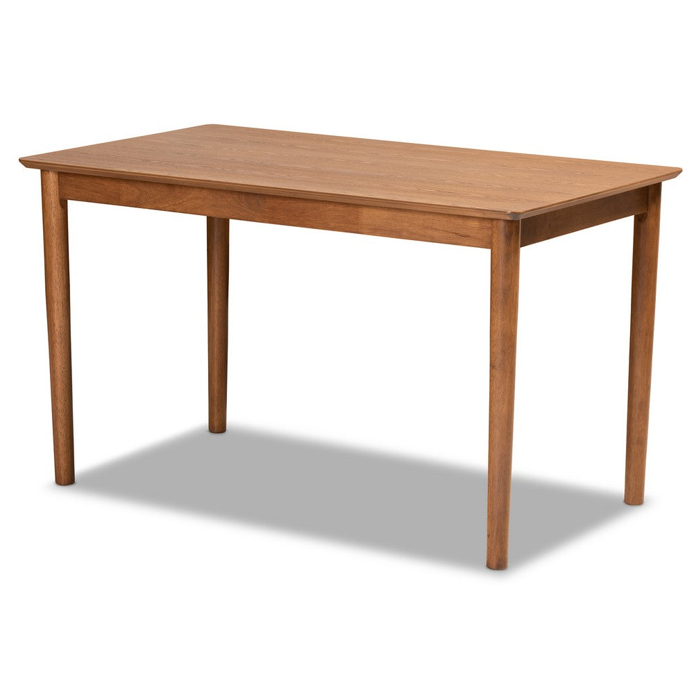 Baxton Studio - Arvid Dining Set in Tan/walnut brown - BBT8051-Tan/Walnut-5PC Dining Nook Set view 6