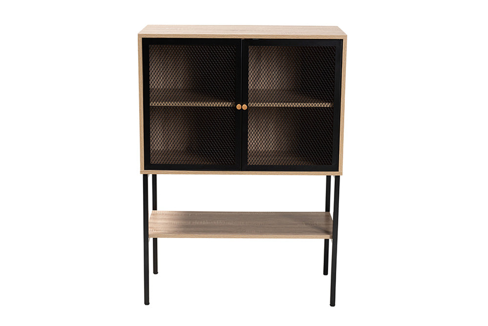 Baxton Studio - Asher Sideboard - LCF20234-Tan/Brown-Sideboard view 3