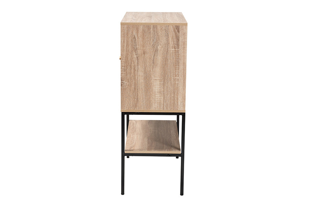 Baxton Studio - Asher Sideboard - LCF20234-Tan/Brown-Sideboard view 4