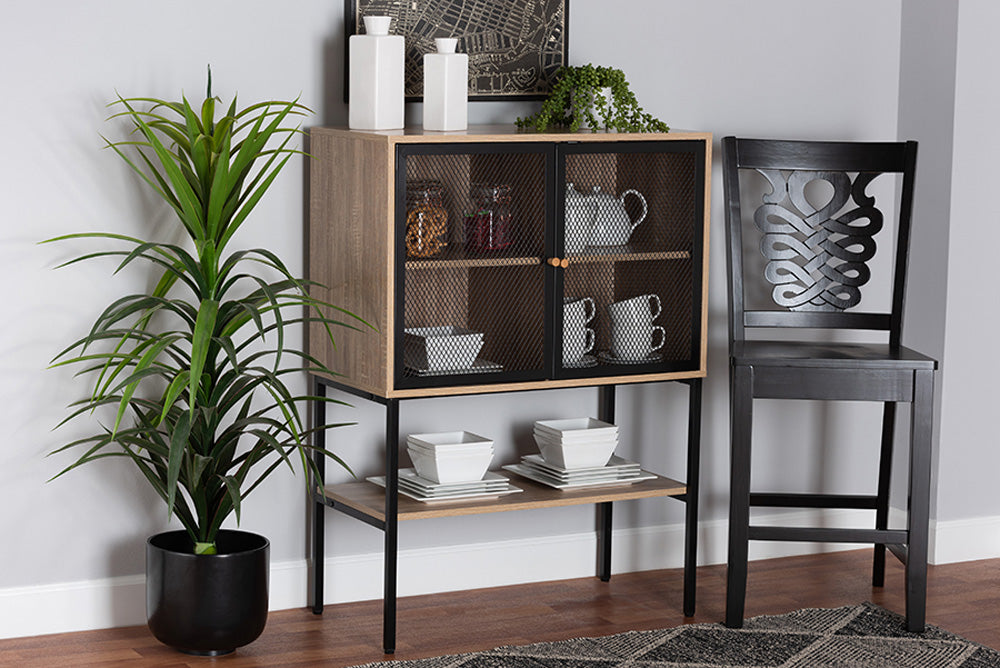 Baxton Studio - Asher Sideboard - LCF20234-Tan/Brown-Sideboard view 5