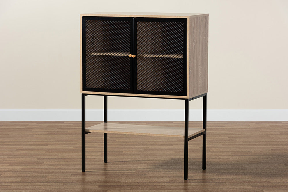 Baxton Studio - Asher Sideboard - LCF20234-Tan/Brown-Sideboard view 9