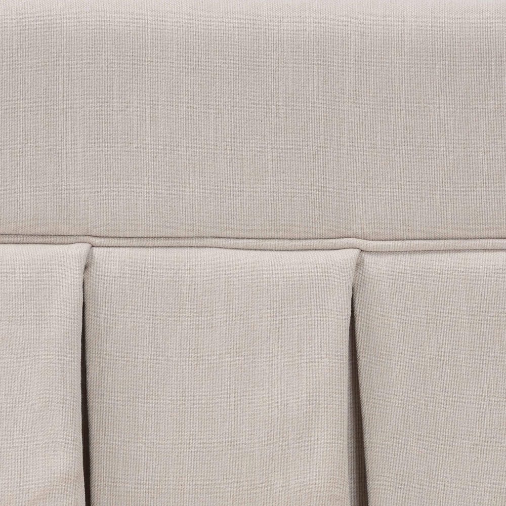 Baxton Studio - Astin Queen Size Bed in Beige - CF0022-5-Pleated Beige-Queen view 6