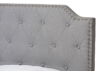 Baxton Studio - Aubrianne Queen Size Bed - WA8024-Gray-Queen view 7