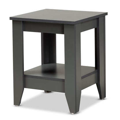 Baxton Studio - Audra End Table in Grey - ET8000-Grey-ET view 1