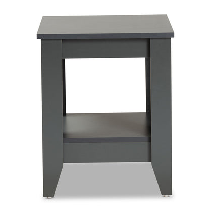Baxton Studio - Audra End Table in Grey - ET8000-Grey-ET view 2