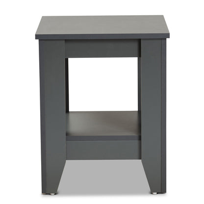 Baxton Studio - Audra End Table in Grey - ET8000-Grey-ET view 3