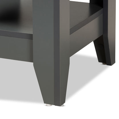 Baxton Studio - Audra End Table in Grey - ET8000-Grey-ET view 4
