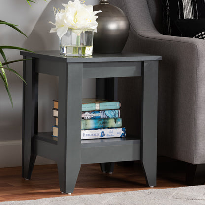 Baxton Studio - Audra End Table in Grey - ET8000-Grey-ET view 5