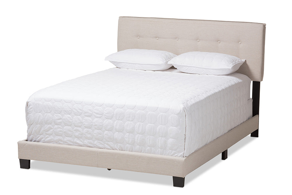 Baxton Studio - Audrey Full Size Bed - CF8747-M-Light Beige-Full view 1