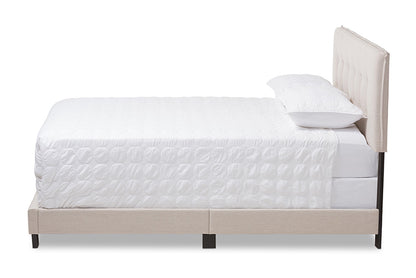 Baxton Studio - Audrey Full Size Bed - CF8747-M-Light Beige-Full view 2