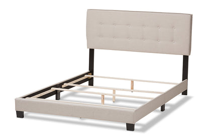 Baxton Studio - Audrey Full Size Bed - CF8747-M-Light Beige-Full view 3