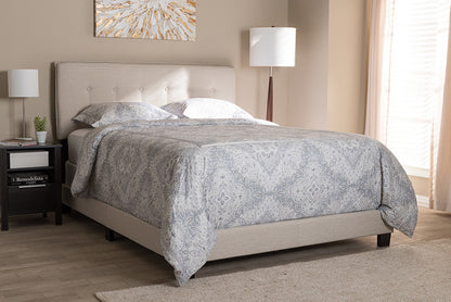 Baxton Studio - Audrey Full Size Bed - CF8747-M-Light Beige-Full view 5