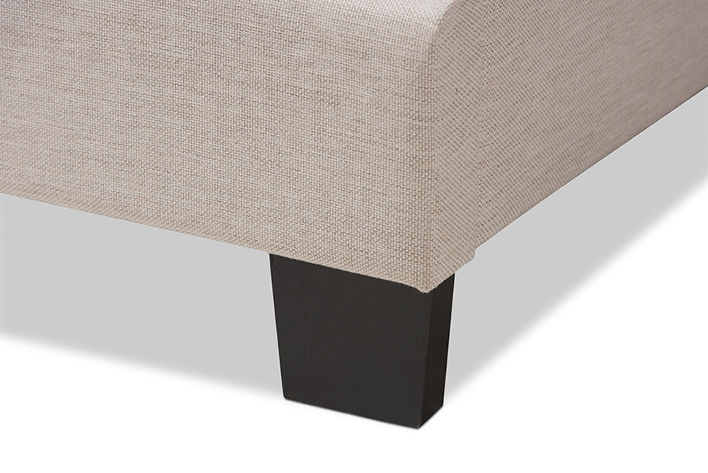 Baxton Studio - Audrey Full Size Bed - CF8747-M-Light Beige-Full view 6