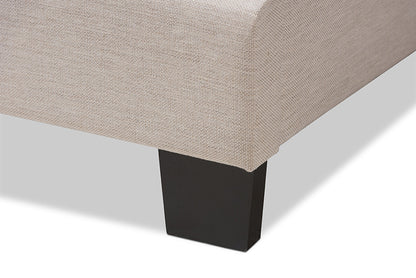 Baxton Studio - Audrey Full Size Bed - CF8747-M-Light Beige-Full view 6