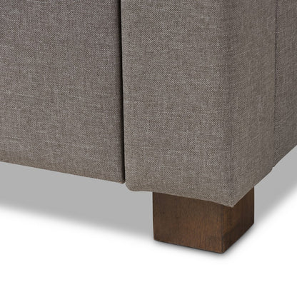 Baxton Studio - Aurelie King Size Bed in Light Grey - CF8622-D-Light Grey-King view 9