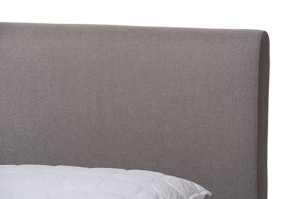 Baxton Studio - Aveneil King Size Bed - BBT6723-Grey-King view 4