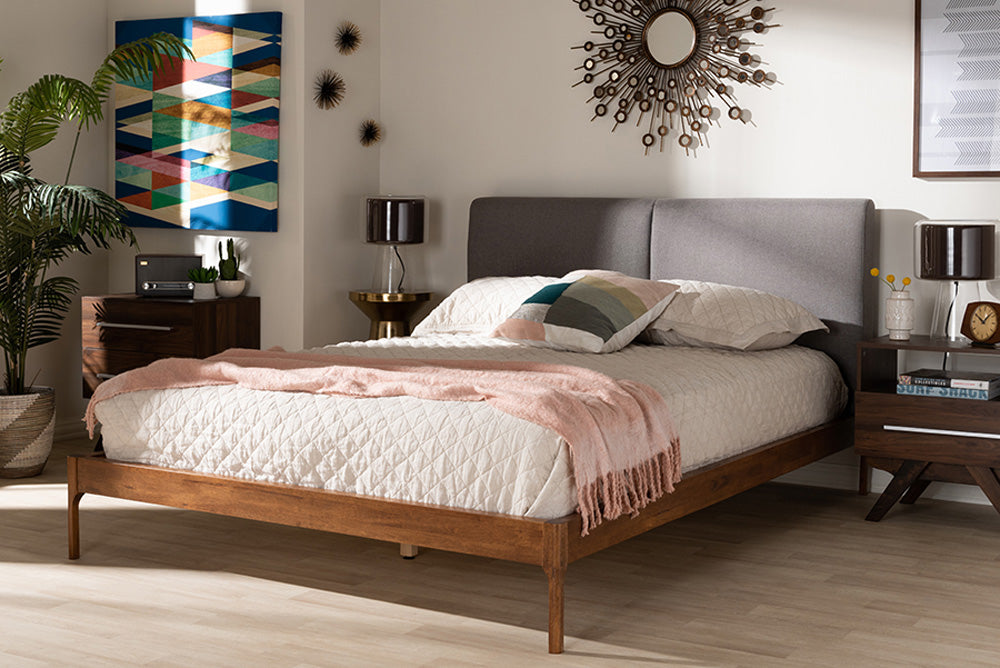 Baxton Studio - Aveneil King Size Bed - BBT6723-Grey-King view 5
