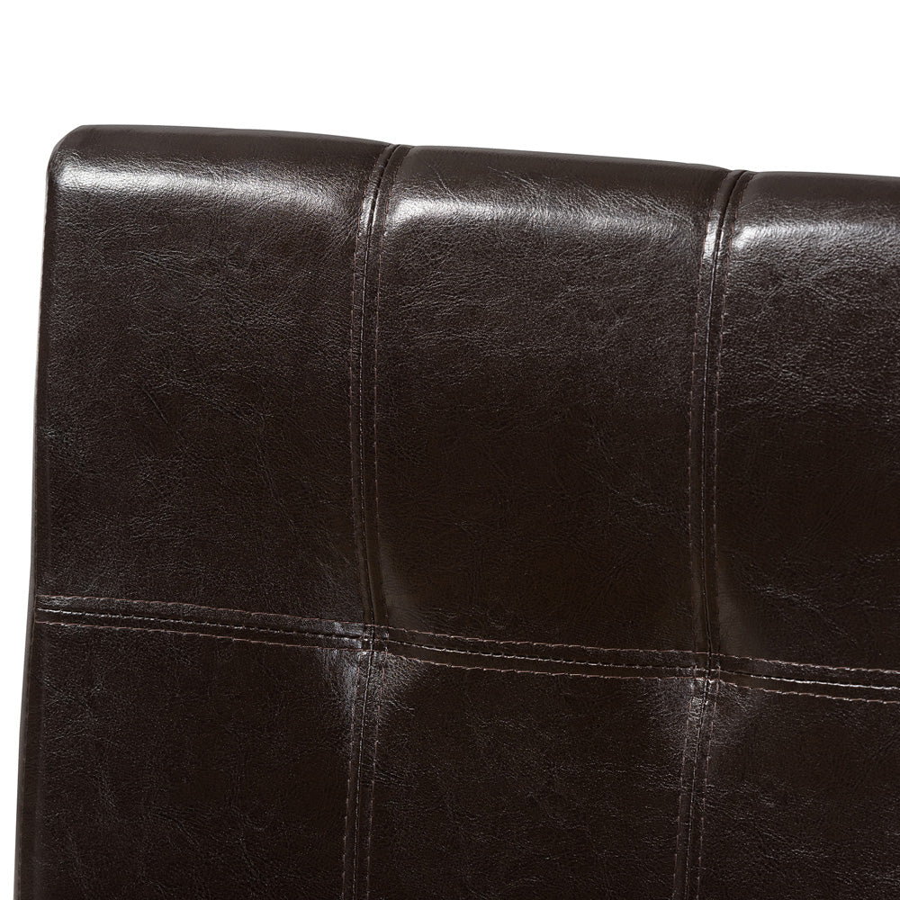 Baxton Studio - Avery Set of 2 Dining Chairs in Dark Brown - RH5991C-Dark Brown-DC view 4