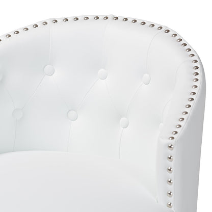 Baxton Studio - Avril Set of 2 Bar Stools in White - BBT5210A1-BS-White view 4