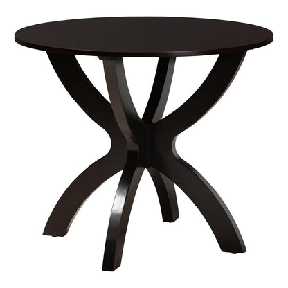 Baxton Studio - Bailey Dining Set in Grey/Dark Brown - Maura-Grey/Dark Brown-5PC Dining Set view 3