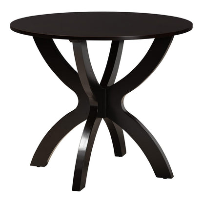 Baxton Studio - Bailey Dining Set in Sand/Dark Brown - Maura-Sand/Dark Brown-5PC Dining Set view 3