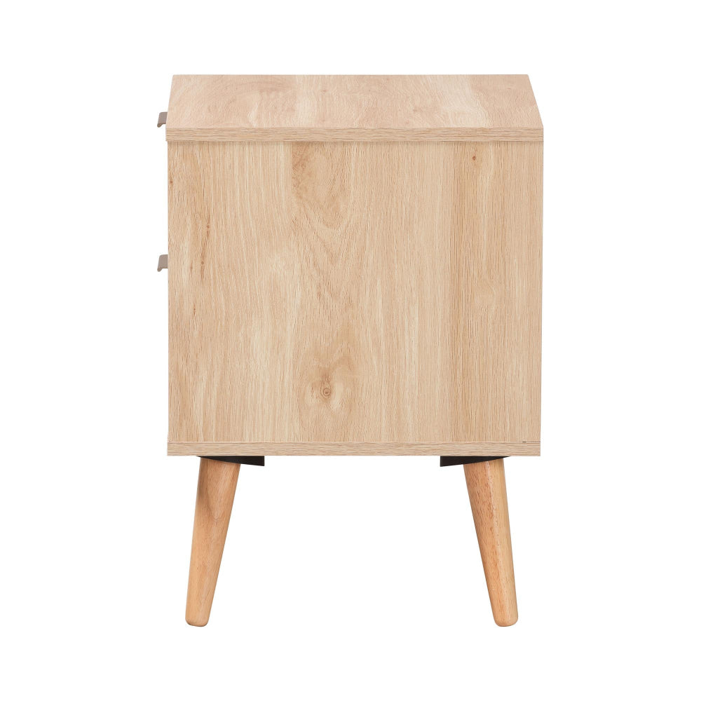 Baxton Studio - Baird End Table in Oak Brown - SR196128-Rattan-ET view 4