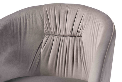 Baxton Studio - Ballard Dining Chair - DC168-Grey Velvet/Gold-DC view 6