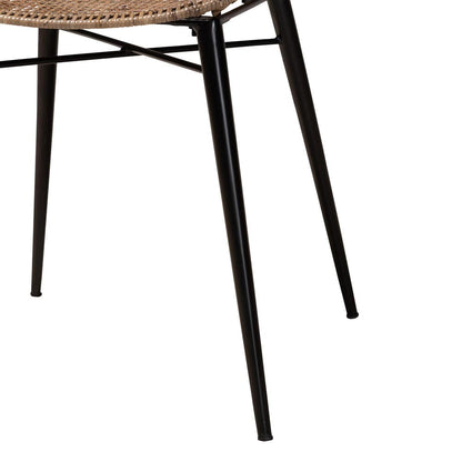 Baxton Studio - Ballerina Dining Set in Greywash/Natural Brown/Black - KYG006C-Natural Oak/Light Grey-5PC Dining Set view 6