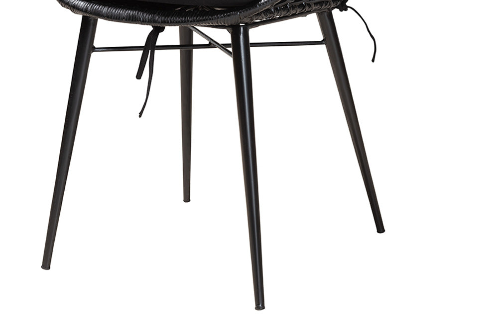 Baxton Studio - Ballerina Dining Set - KYG003C-Black-5PC Dining Set view 7