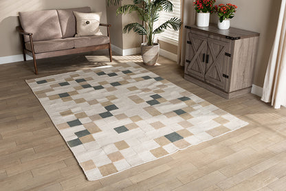 Baxton Studio - Barbon Rug - Barbon-Grey/Ivory-Rug view 3
