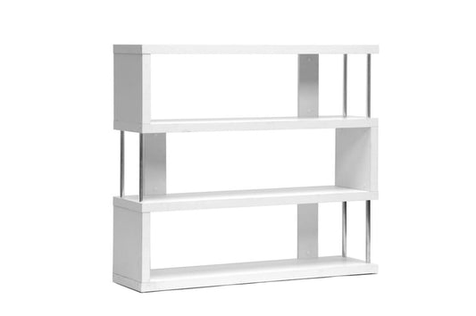 Baxton Studio - Barnes Bookshelf  in White - FP-3D-White view 1