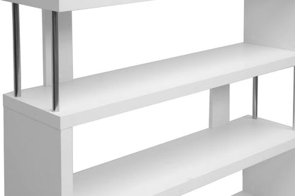Baxton Studio - Barnes Bookshelf  in White - FP-3D-White view 3