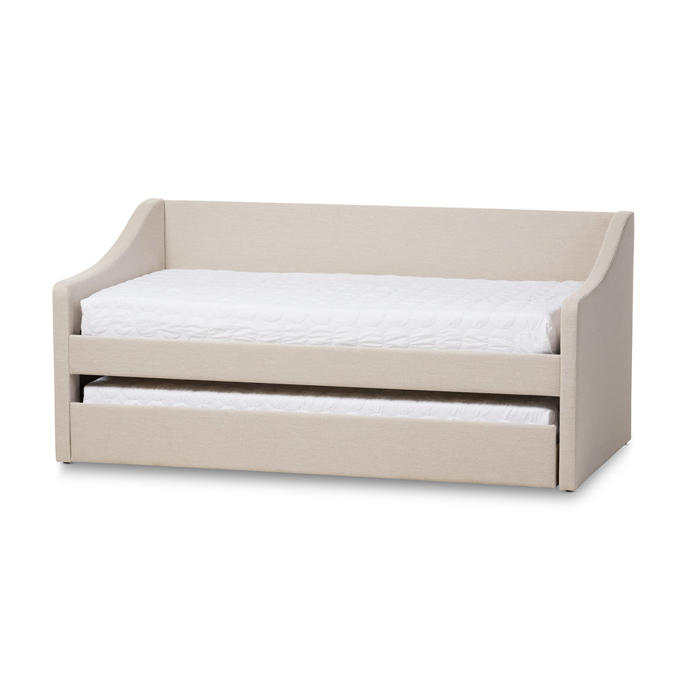 Baxton Studio - Barnstorm Daybed in Beige - CF8755-Beige-Day Bed view 1