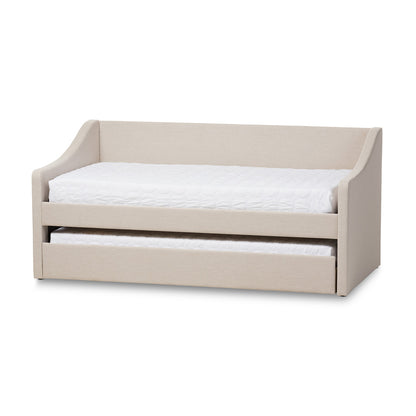 Baxton Studio - Barnstorm Daybed in Beige - CF8755-Beige-Day Bed view 1
