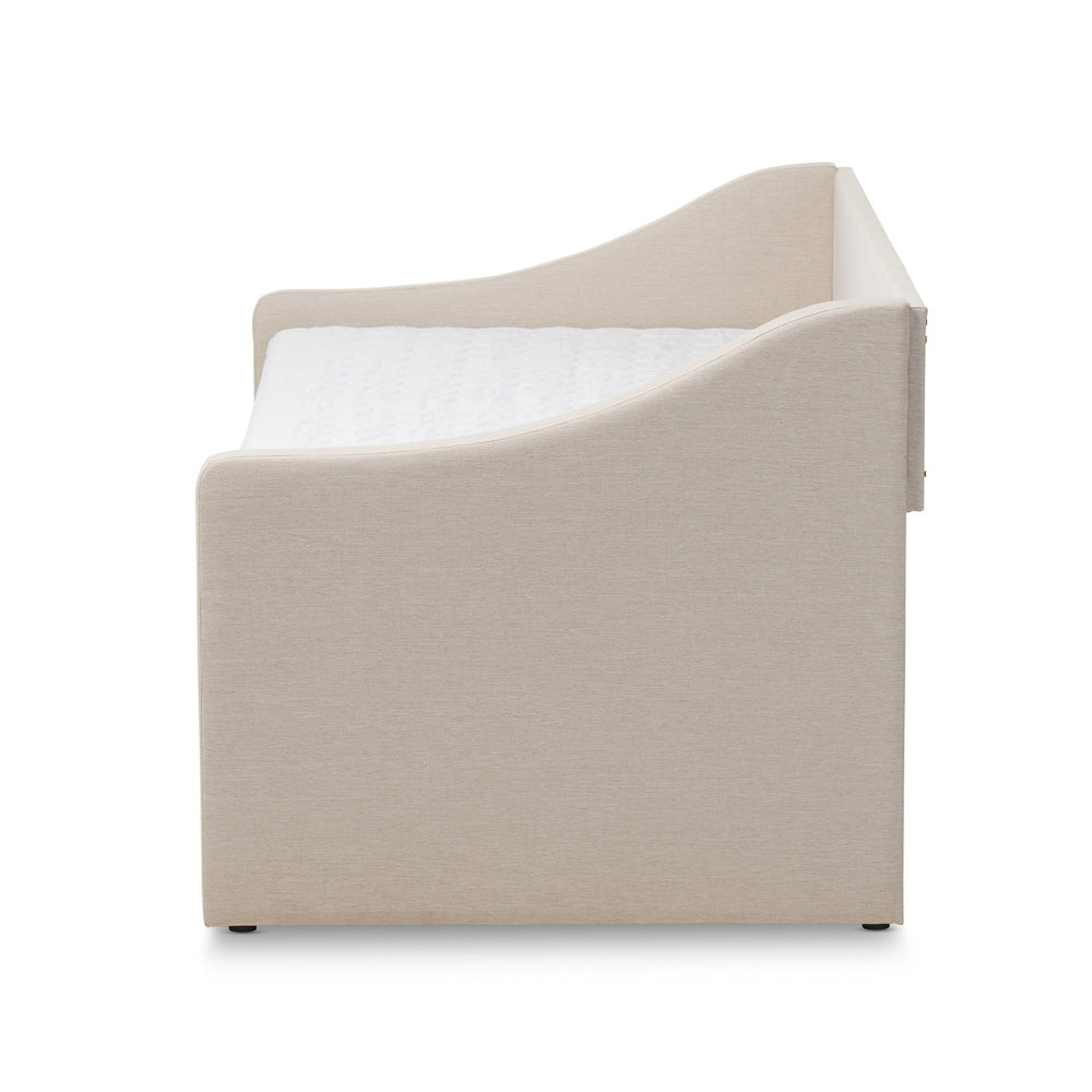 Baxton Studio - Barnstorm Daybed in Beige - CF8755-Beige-Day Bed view 3