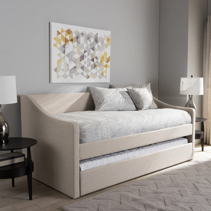 Baxton Studio - Barnstorm Daybed in Beige - CF8755-Beige-Day Bed view 6