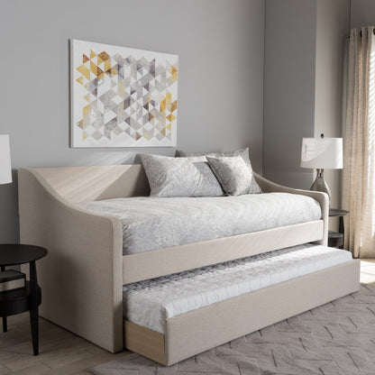 Baxton Studio - Barnstorm Daybed in Beige - CF8755-Beige-Day Bed view 7