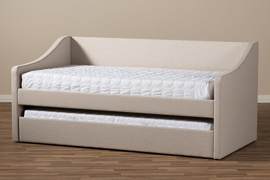 Baxton Studio - Barnstorm Daybed in Beige - CF8755-Beige-Day Bed view 10
