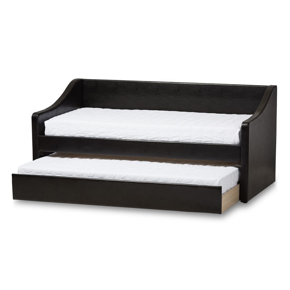 Baxton Studio - Barnstorm Daybed in Black - CF8755-Black-Day Bed view 2