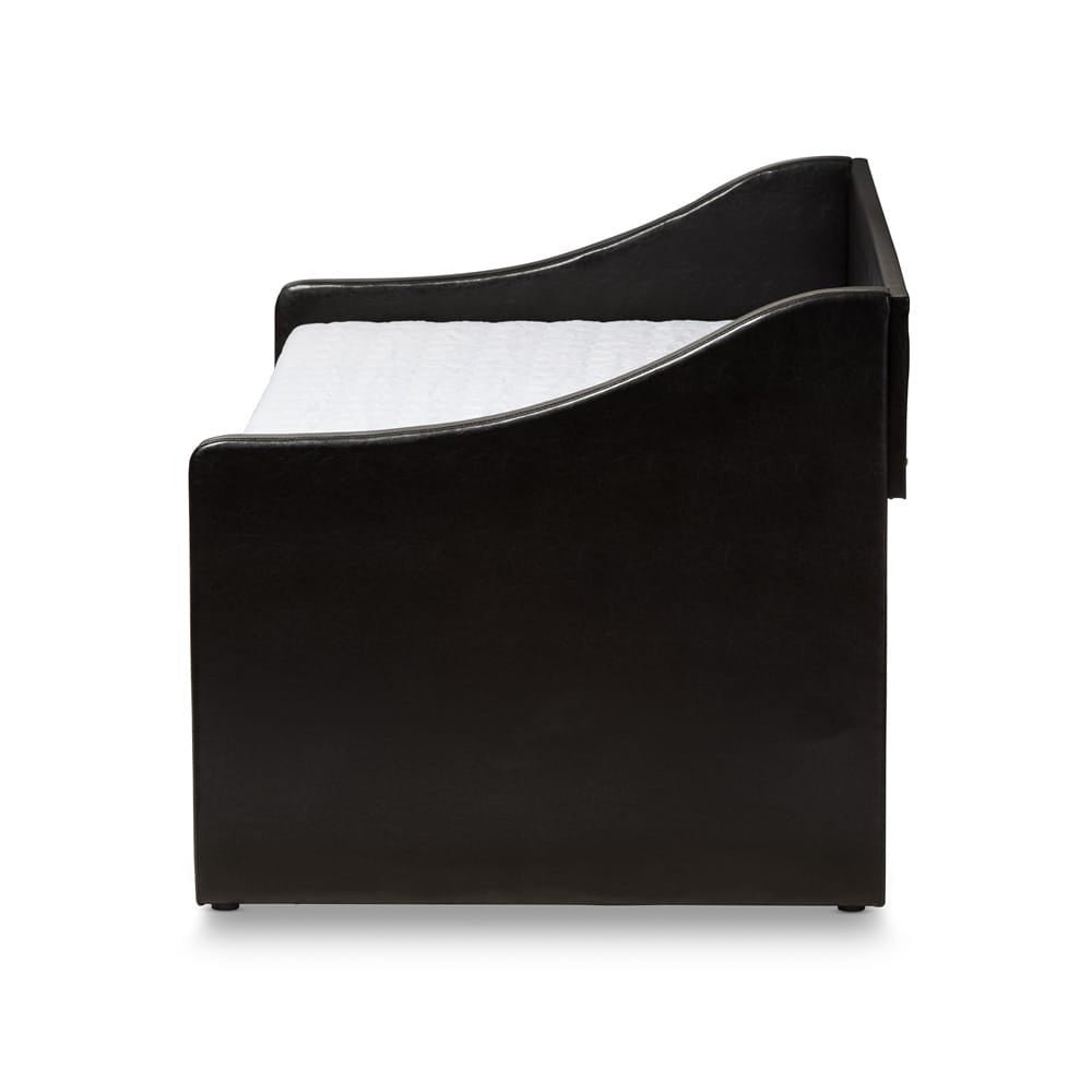 Baxton Studio - Barnstorm Daybed in Black - CF8755-Black-Day Bed view 3