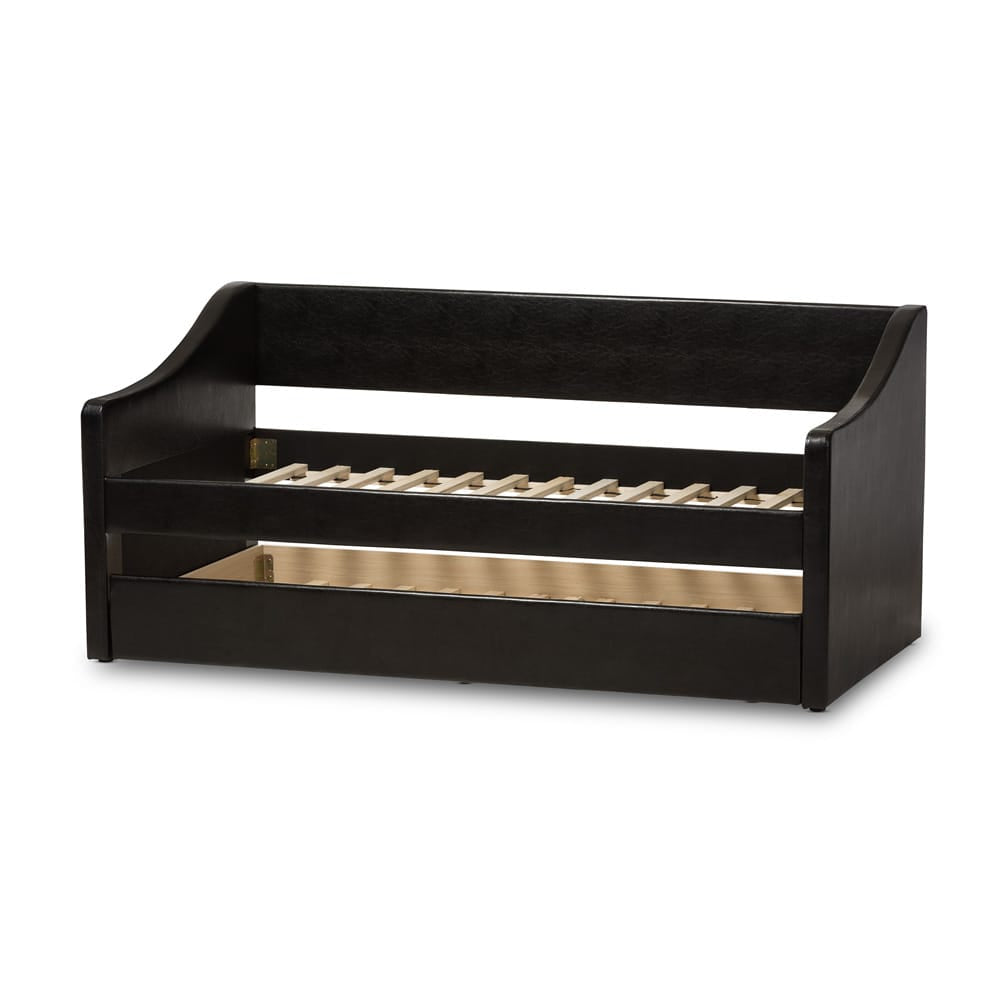 Baxton Studio - Barnstorm Daybed in Black - CF8755-Black-Day Bed view 4