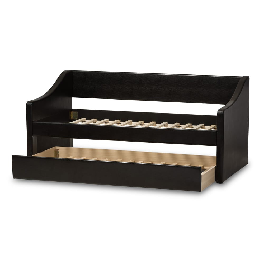 Baxton Studio - Barnstorm Daybed in Black - CF8755-Black-Day Bed view 5