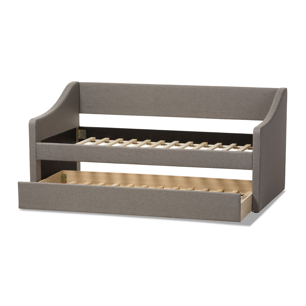 Baxton Studio - Barnstorm Daybed in Grey - CF8755-Grey-Day Bed view 5