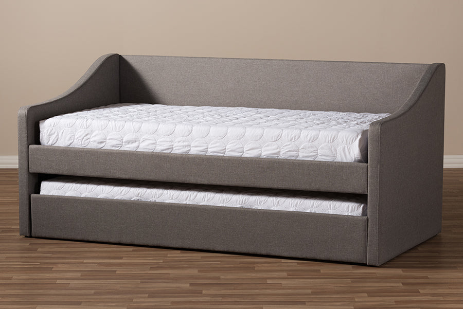 Baxton Studio - Barnstorm Daybed in Grey - CF8755-Grey-Day Bed view 10