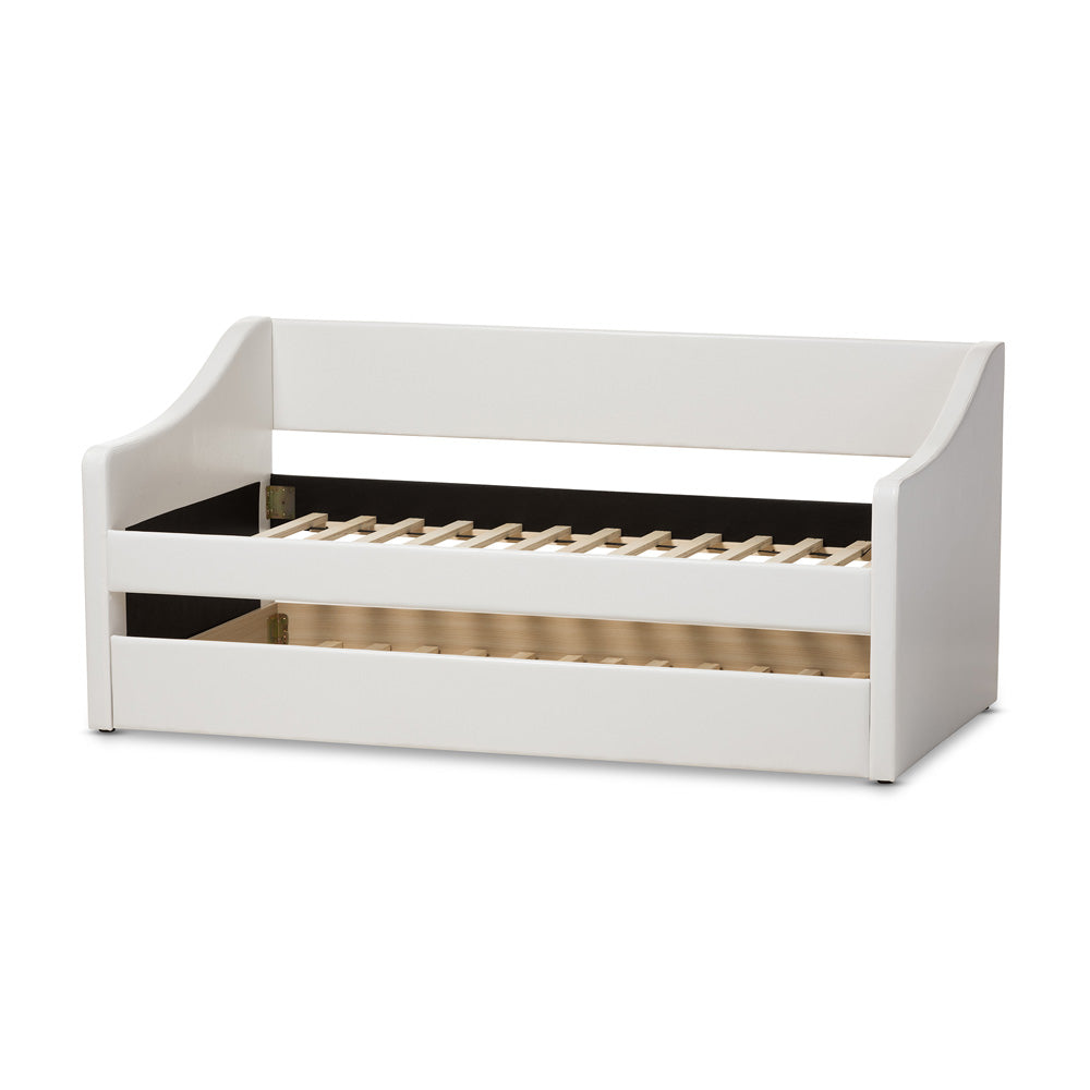 Baxton Studio - Barnstorm Daybed in White - CF8755-White-Day Bed view 4