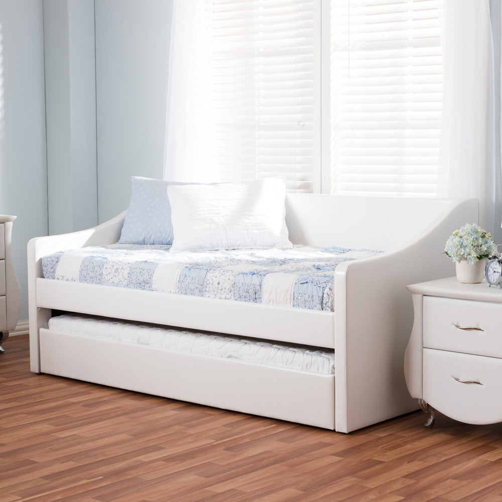 Baxton Studio - Barnstorm Daybed in White - CF8755-White-Day Bed view 6