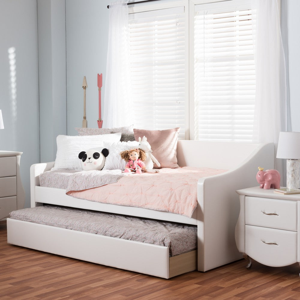 Baxton Studio - Barnstorm Daybed in White - CF8755-White-Day Bed view 9