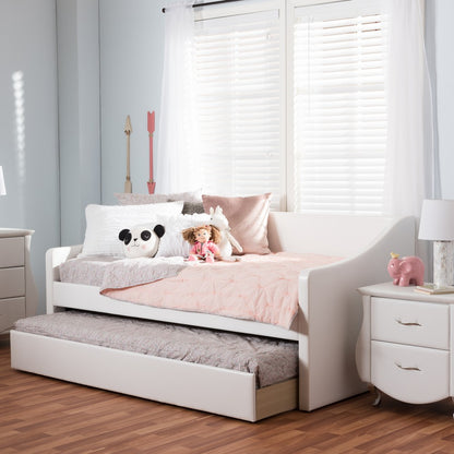 Baxton Studio - Barnstorm Daybed in White - CF8755-White-Day Bed view 9